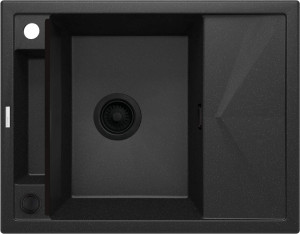 Deante Magnetic Zlewozmywak granitowy magnetyczny 1-komorowy z ociekaczem ZRM_G11A