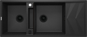 Deante Magnetic Zlewozmywak granitowy magnetyczny 2-komorowy z ociekaczem ZRM_G213