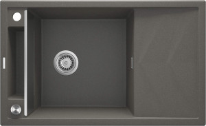 Deante Magnetic Zlewozmywak granitowy magnetyczny 1-komorowy z ociekaczem ZRM_T113