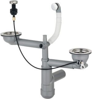 Deante Space-Saver Lux Syfon do zlewozmywaka granitowego 1.5- i 2-komorowego - Space-Saver ZXY_9918