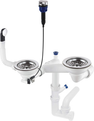 Deante Space-Saver Syfon do zlewozmywaka granitowego 1.5- i 2-komorowego - Space-Saver ZXY_9973