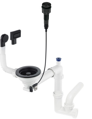 Deante Space-Saver Syfon do zlewozmywaka granitowego 1-komorowego - Space-Saver ZXY_N982