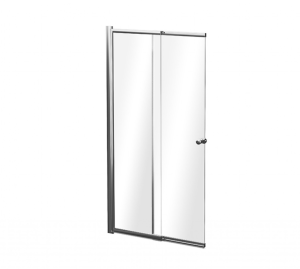 BESCO PMD Parawan 2-skrzydłowy  EASY SLIDE BLACK   BESCO BE-PESB-2S
