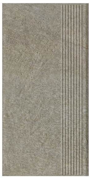 Paradyż Eremite Taupe Stopnica Prosta Struktura Mat 30x60 G1