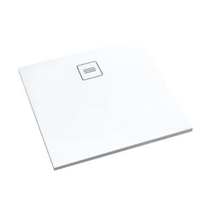 Schedline Brodzik kompozytowy Stabilsound Plus® Protos Smooth White 80x80x3,5 cm, kwadratowy, Gwarancja 15 lat