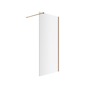 Excellent Vidoq walk-in ścianka prysznicowa prosta 110x200 cm, powłoka Clean Control, szkło 6mm, miedziany szczotkowany KAEX.1506.K.1100.CB
