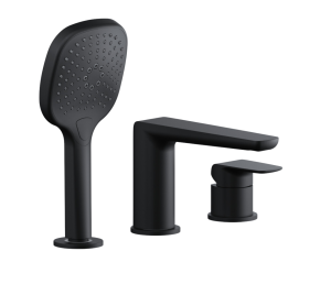 Excellent Clever 2.0 bateria wannowa 3 otworowa, czarny soft AREX.4134BS