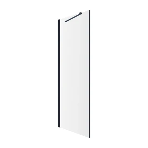 Omnires MANHATTAN element składowy: ścianka boczna, 80 cm, czarny mat, szkło transparentne ADR80XBLTR