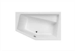 Excellent Vesper wanna narożna 160X100 cm prawa, bialy połysk WAEX.VEP16WH