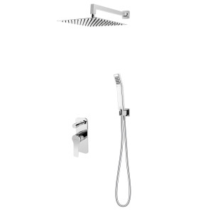 Fdesign Kompletny system podtynkowy prysznicowy z baterią i deszczownią FD1-SPA-7PSET-11