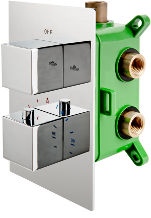 Fdesign Bateria termostatyczna podtynkowa 2-funkcyjna FD1-TS08-7PBOX-11
