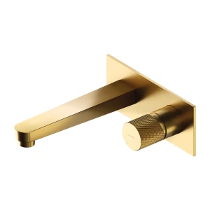 Omnires CONTOUR bateria umywalkowa podtynkowa, złoty szczotkowany CT8015GLB