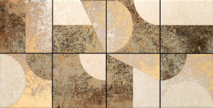 Tubądzin PTD CREDO geo dekor 30.8x60.8 (6) DS-02-584-0308-0608-1-008