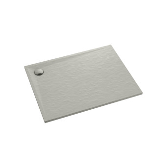 Schedline Brodzik kompozytowy Stabilsound Plus® Libra Cement Stone 70x90x3 cm, prostokątny, Gwarancja 15 lat