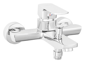 FERRO ALBA VERDELINE bateria wannowa ścienna, chrom FE-BLB1VL