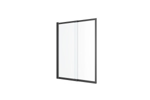 Excellent Liner parawan nawannowy 110x140 cm rozsuwany 2-częściowy lewy / prawy, czarny mat KAEX.2930.1100.LP