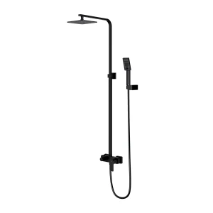 Omnires BARETTI system prysznicowy natynkowy, czarny mat BA7844BL