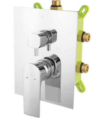 FERRO ALGEO SQUARE BOX bateria podtynkowa natryskowa 3-funkcyjna, chrom FE-BAQ7P3BOX