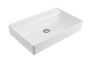 Excellent Rima 2.0 umywalka nablatowa 60x40 cm prostokątna bez otworu na baterię, biały połysk CEEX.4902.600.WH