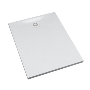 Schedline Brodzik kompozytowy Stabilsound Plus® Magnific White Stone 90x110x4 cm, prostokątny, Gwarancja 15 lat