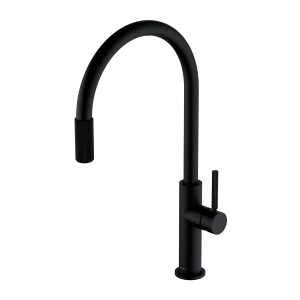 Omnires SWITCH bateria kuchenna do podłączenia zestawu filtrującego, czarny mat SW9057BL