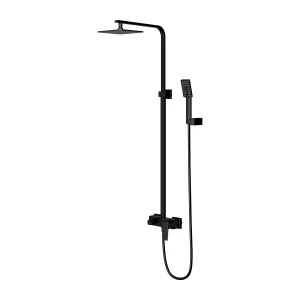 Omnires PARMA system prysznicowy natynkowy, czarny mat PM7444BL