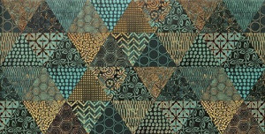 Tubądzin PTD MARGOT green geo dekor 60.8x30.8 (6) DS-02-585-0308-0608-1-010