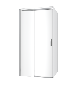 Excellent Rols kabina narożna 100x90 cm z drzwiami przesuwnymi 100 cm, powłoka Clean Control, chrom KAEX.2616.K.1000.0900.CR