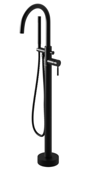Kohlman Roxin Black bateria wannowo-prysznicowa wolnostojąca czarny mat QF1165RB