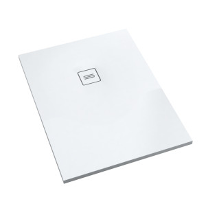 Schedline Brodzik kompozytowy Stabilsound Plus® Protos Smooth White 80x90x3,5 cm, prostokątny, Gwarancja 15 lat