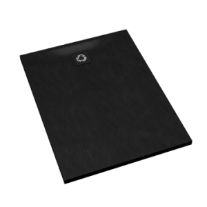Schedline Brodzik kompozytowy Stabilsound Plus® Magnific Black Stone 90x100x4 cm, prostokątny, Gwarancja 15 lat