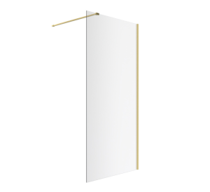 Excellent Vidoq walk-in ścianka prysznicowa prosta 100x200 cm, powłoka Clean Control, szkło 6mm, złoty szczotkowany KAEX.1506.1000.LP.GB