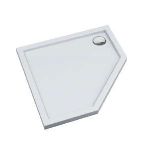 Schedline Brodzik kompozytowy Stabilsound Plus® Estima 90x90x5 cm, pięciokątny, Gwarancja 15 lat