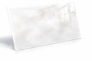 Płytki podłogowe klasyczne imitujące jasny marmur ONYX GREY 60X120 (2,16) połysk Prime Ceramics