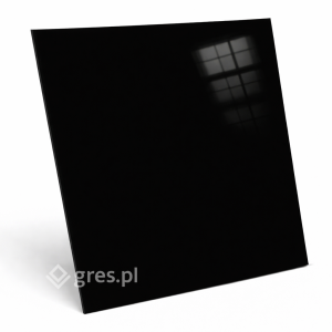 Płytki czarne bardzo błyszczące do łazienki  Super Black gres połysk 60x60 Prime Ceramics