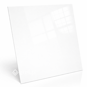 Białe płytki do mieszkania SUPER WHITE 60X60X7MM RECT. (1,44) połysk Prime Ceramics