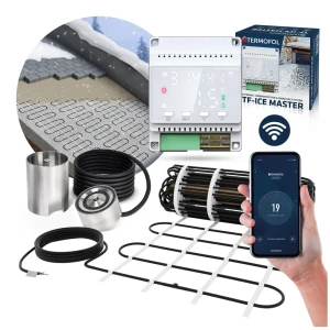 Termofol Zestaw zewnętrznej maty grzewczej OHMAT z termoregulatorem ICE MASTER 20M
