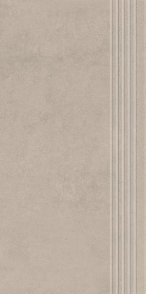 Paradyż Pure Art Greige Stopnica Prosta Nacinana Mat. 29,8x59,8 G1