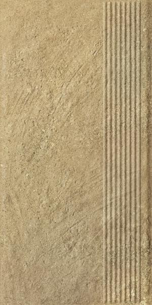 Paradyż Eremite Beige Stopnica Prosta Struktura Mat 30,0x60,0 G1