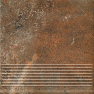 Paradyż Arteon Brown Stopnica Prosta 30x30 G1
