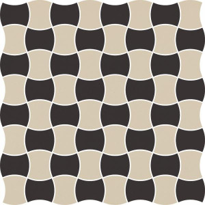 Paradyż Modernizm Nero Mozaika Prasowana K.3,6x4,4 Mix C 30,86x30,86 G1