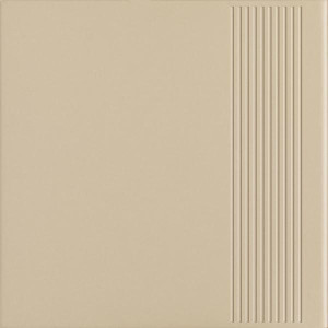 Paradyż Bazo Beige Stopnica Prosta Gres Monokolor Mat. 30x30 G1