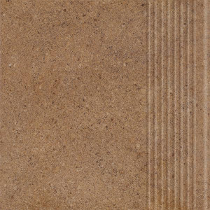 Paradyż Algo Brown Stopnica Prosta Mat. 30x30 G1