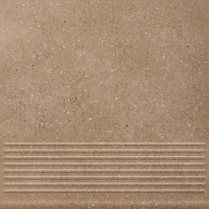 Paradyż Mattone Sabbia Brown Stopnica Prosta 30x30 G1