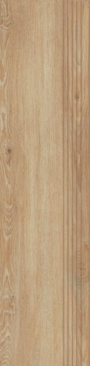 Paradyż Heartwood Honey Stopnica Nacinana Struktura Mat. 29,8x119,8 G1