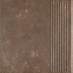Paradyż Ilario Brown Stopnica Prosta 30x30 G1