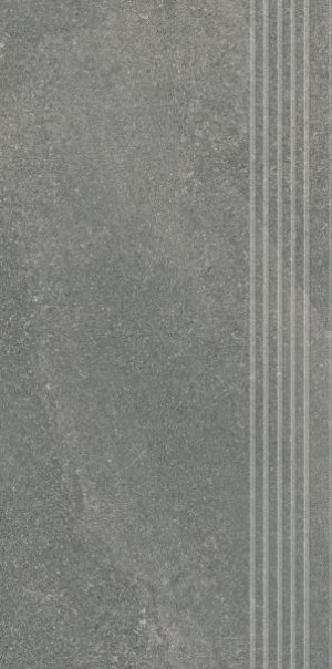 Paradyż Natural Rocks Basalt Stopnica Prosta Nacinana Mat. 29,8x59,8 G1