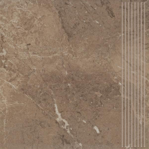 Paradyż Track Brown Stopnica Prosta 30x30 G1