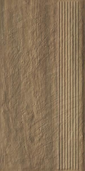 Paradyż Carrizo Wood Stopnica Prosta Struktura Mat 30,0x60,0 G1