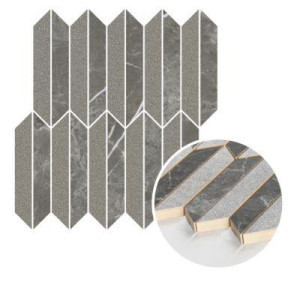 Paradyż Noisy Whisper Graphite Mozaika Cieta Mix Mat 27,4x29,8 G1